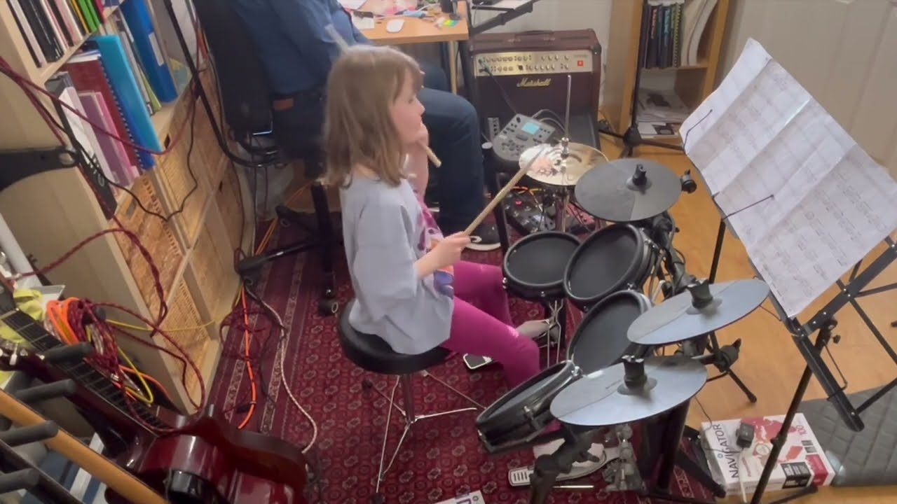 The Chicken - Alice Holt on Drums (7 Years Old)