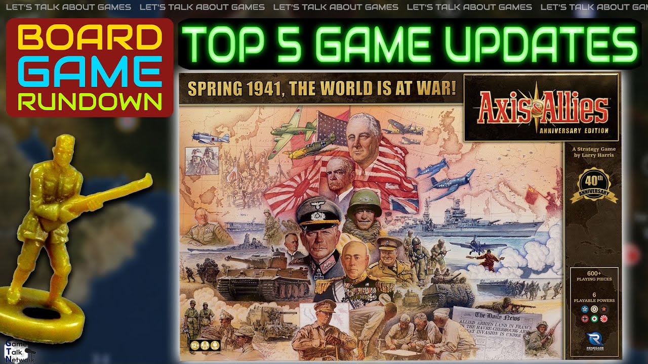 Top 5 Differences in the new 40th Anniversary Ed of Axis and Allies