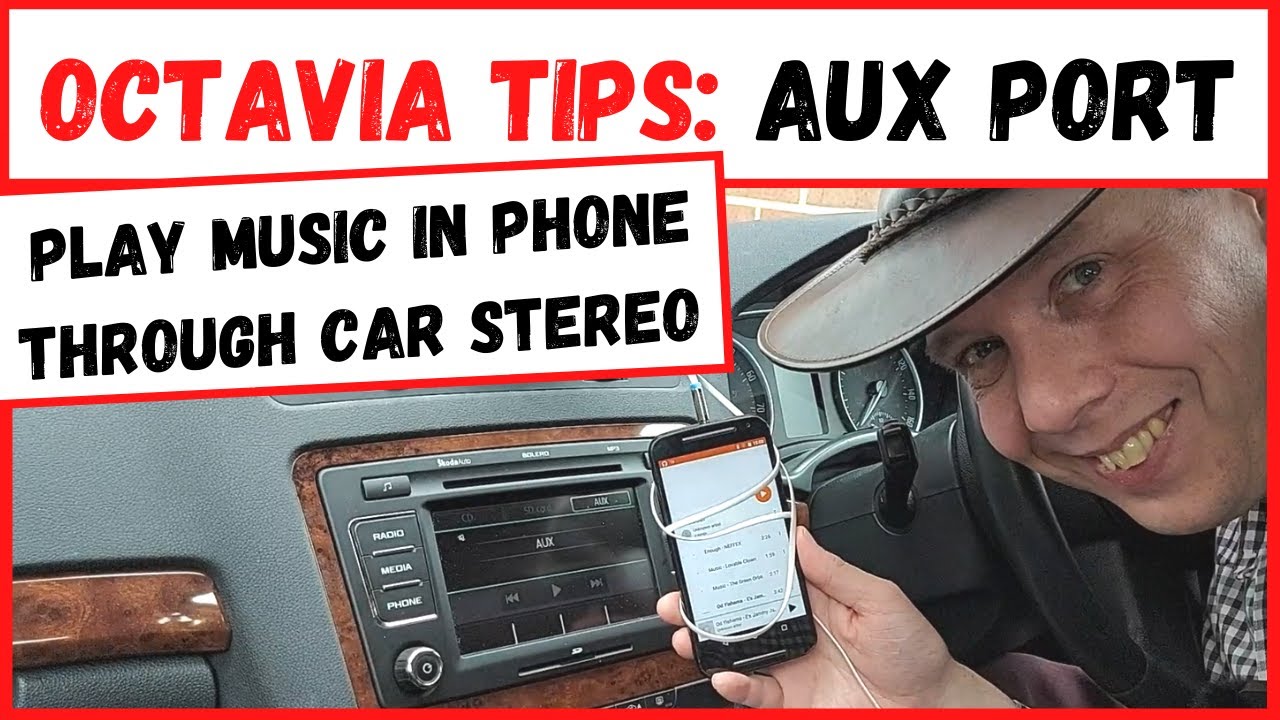 Советы по использованию Skoda Octavia Mk2: как использовать порт AUX (воспроизведение музыки с те...