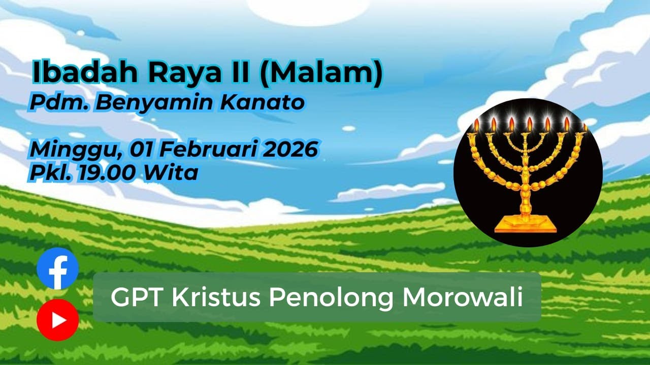 Ibadah Raya II (Malam) | Pdm. Benyamin Kanato | Minggu, 01 Februari 2026