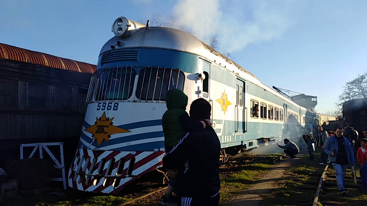 Arranque del Coche Motor Fiat 7131 CMU 5968 en Ferroclub Lynch