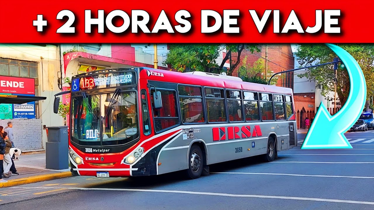 El Bondi MÁS LARGO de LA CIUDAD | Línea 133