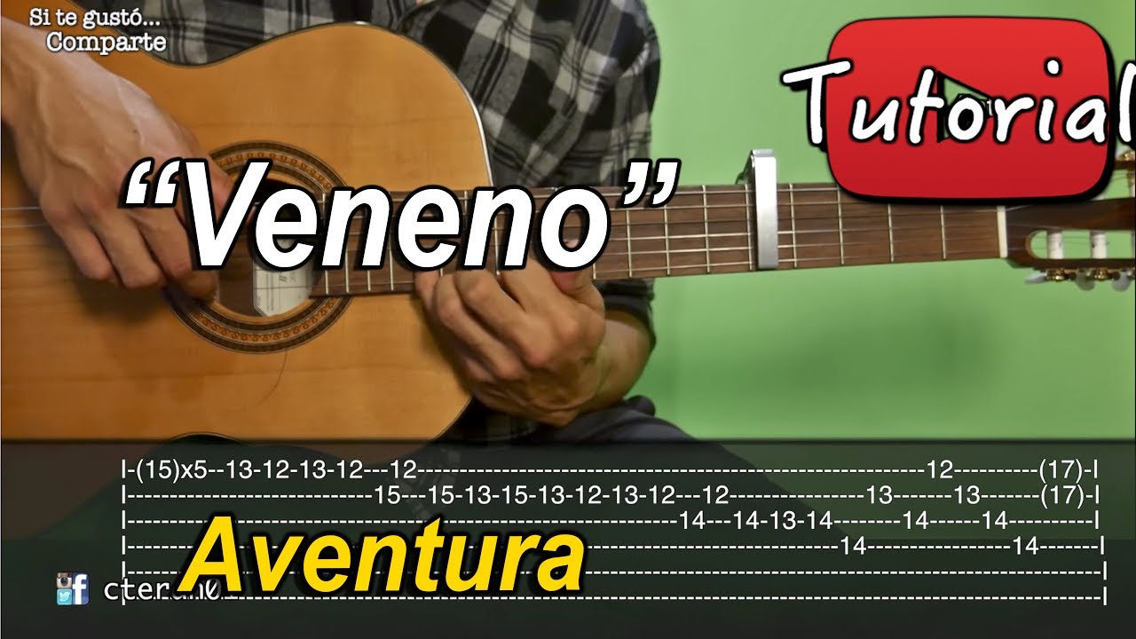 Veneno - Aventura Tutorial/Como tocar en Guitarra