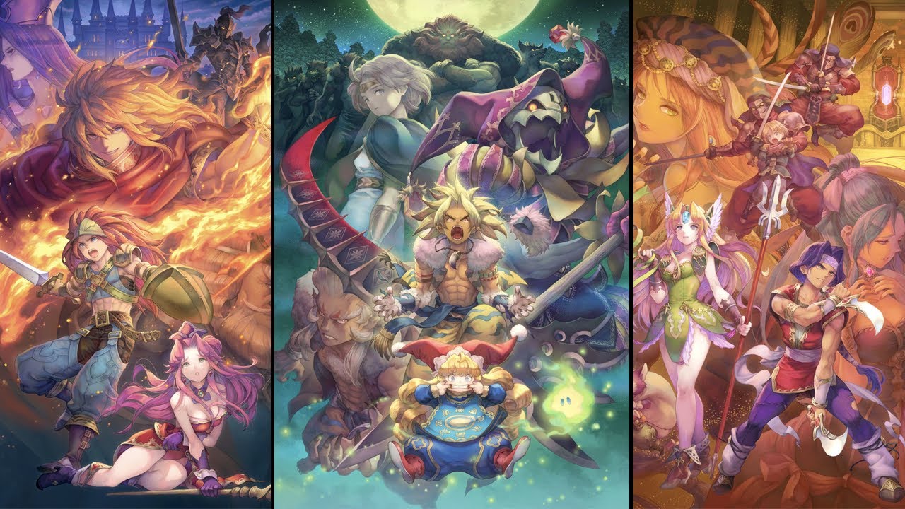 Trials of Mana - All Bosses (Hard Mode / "No Damage" EXP Bonus) [聖剣伝説3 TRIALS of MANA - ボス戦集]