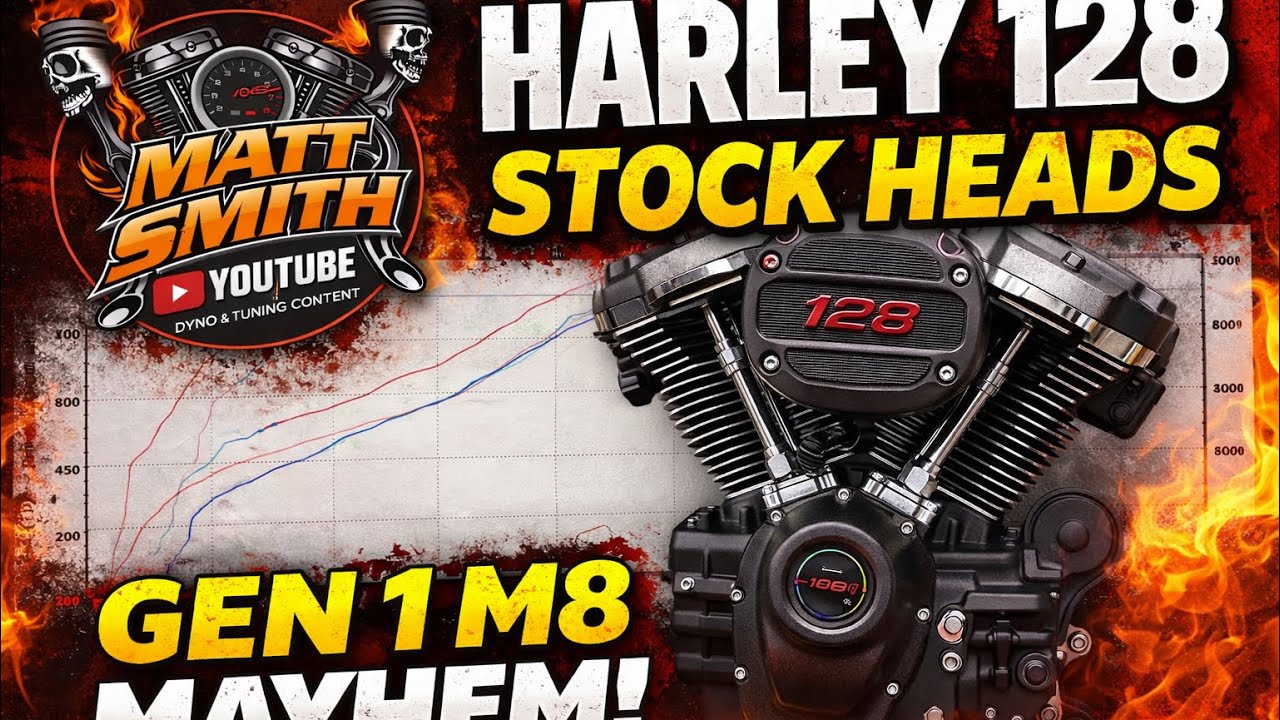 Harley 128 со стандартными головками блока цилиндров — лучше не бывает! #shotgunwithmatt #tabperf...