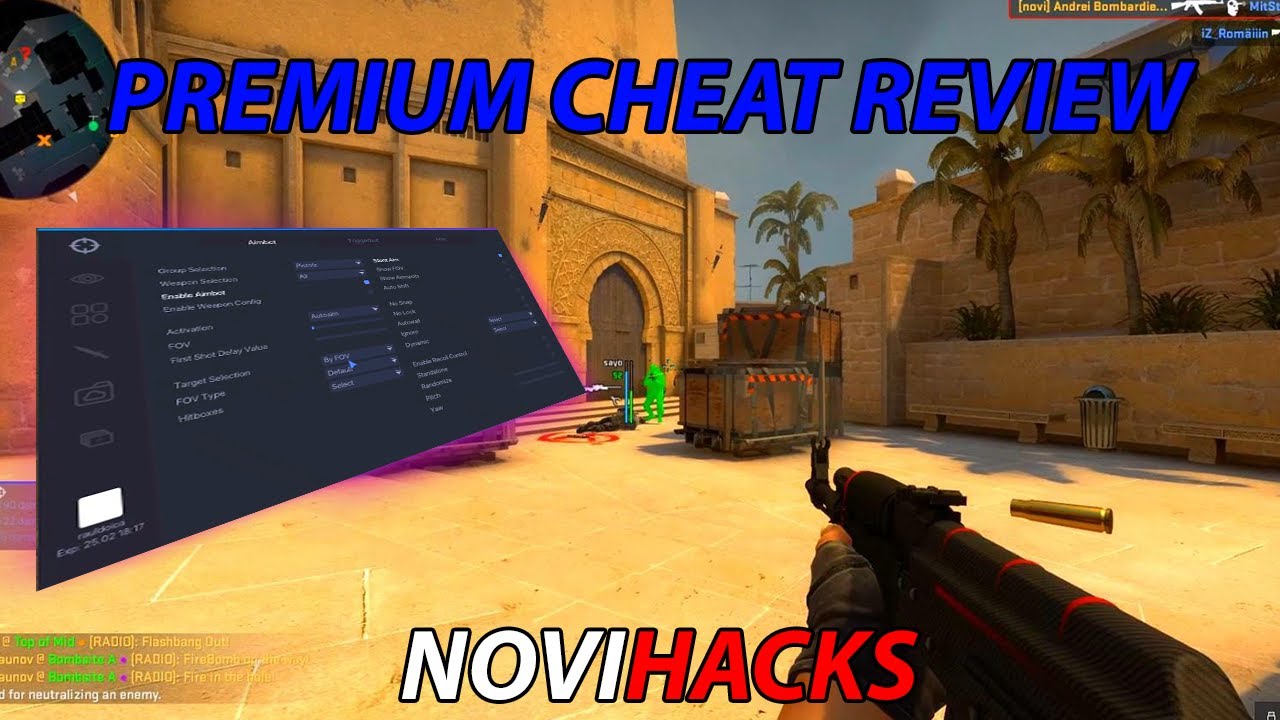 |NOVIHACKS| CS:GO Premium Cheat Review #1 - Hack foarte bun pe legit w/Zedo