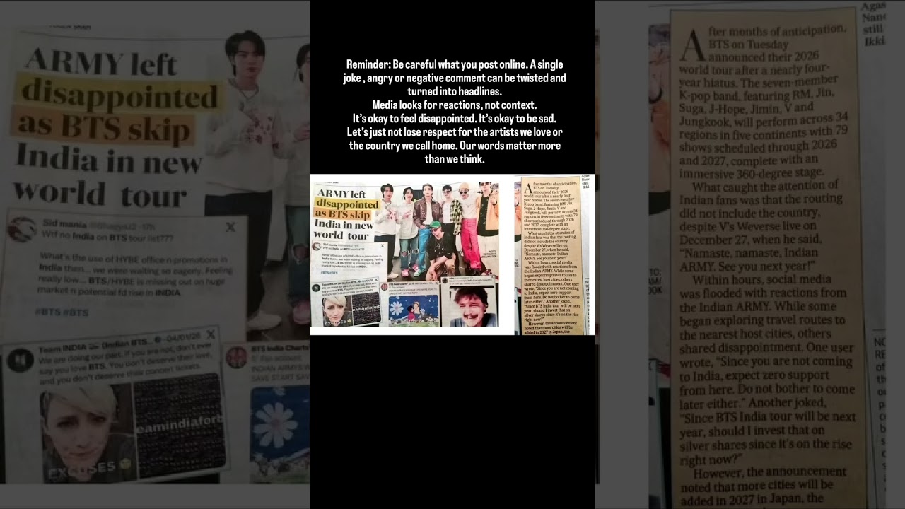Think before posting,media doesn’t care about context,They'll do nythin 4attention 