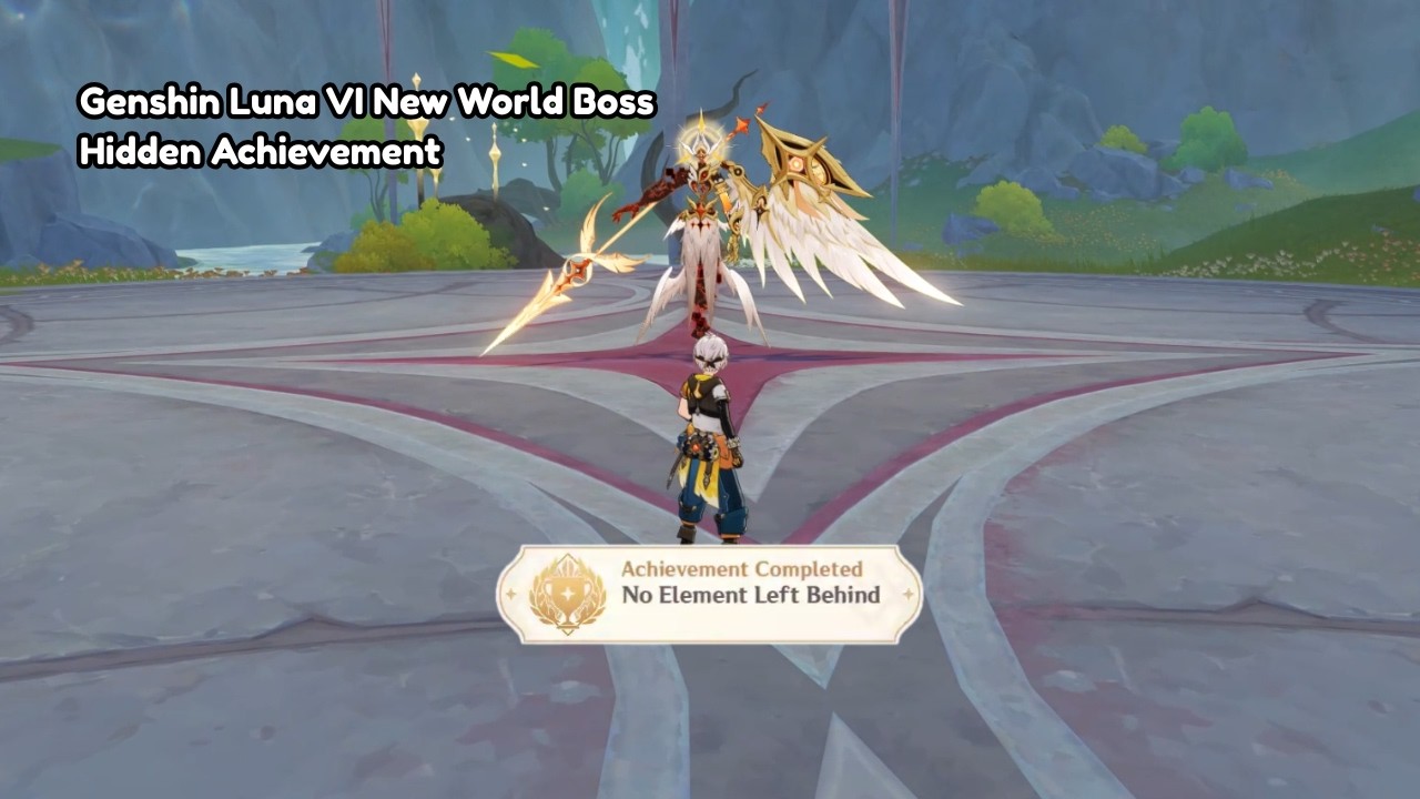 Genshin Impact Luna 6 Hidden Achievement (No Element Left Behind)
