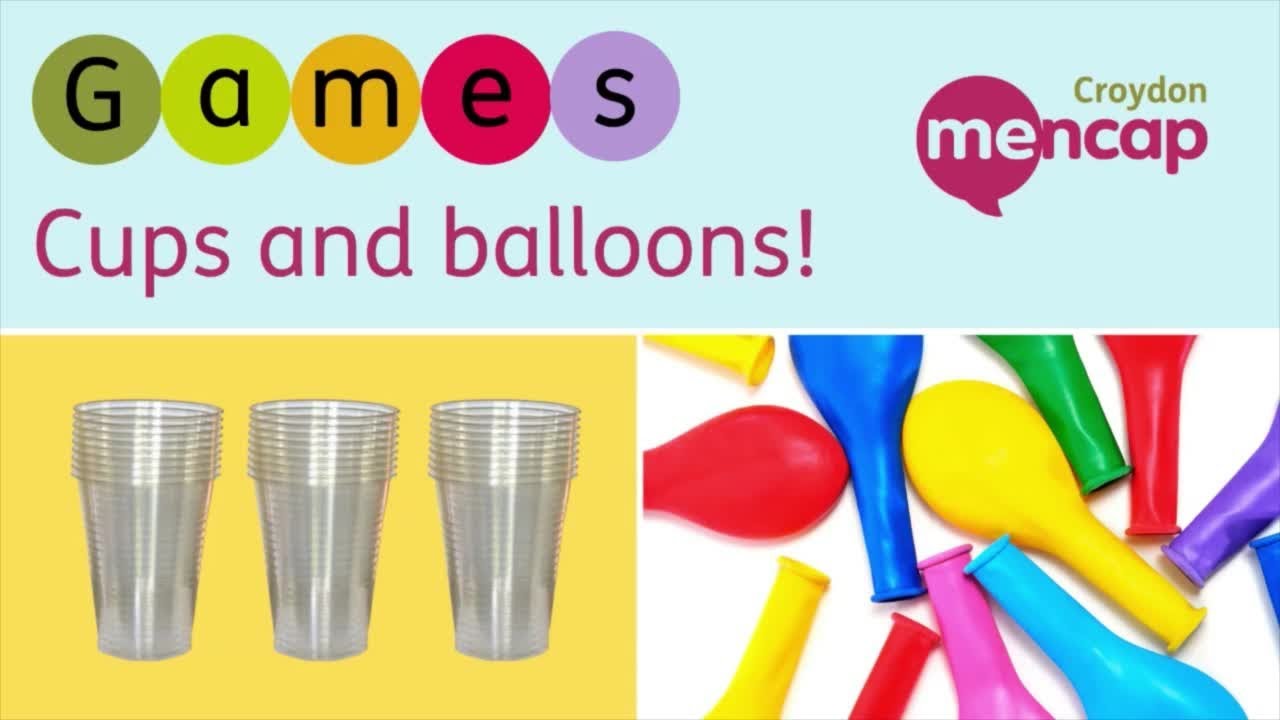 Home Activity tutorial: Cups and Balloons game - with Beckie