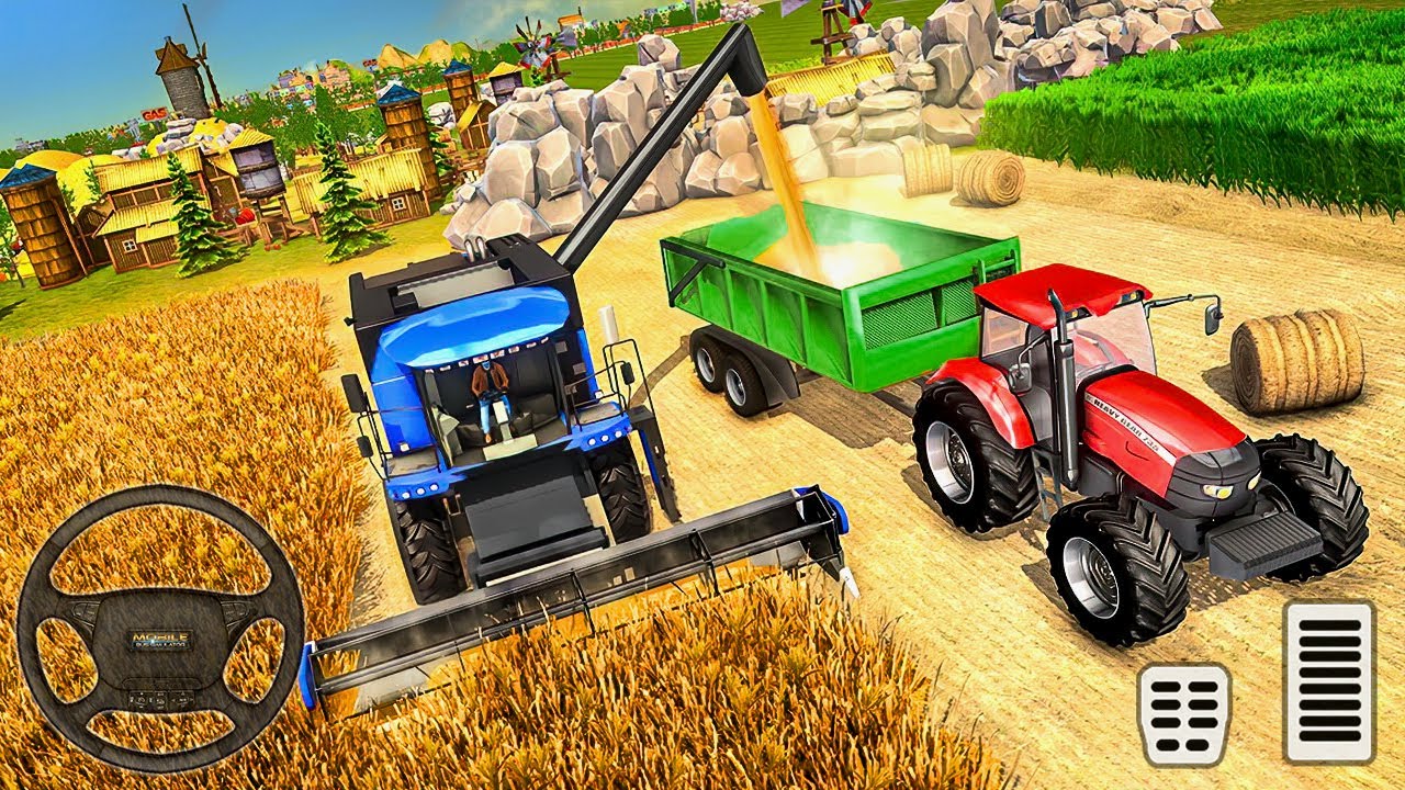 Modern Tractor Farming Driving Simulator 3D - New Tractor Games - Android Gameplay