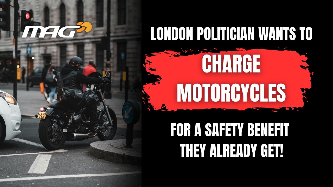 London politician wants to 𝗖𝗛𝗔𝗥𝗚𝗘 motorcycles for a safety benefit they already get