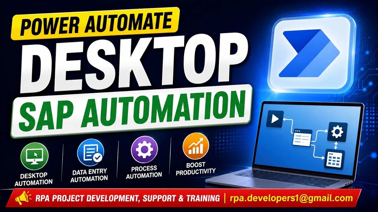 SAP Automation with Power Automate Desktop | Power Automate SAP Tutorial |Step-by-Step Tutorial 2025