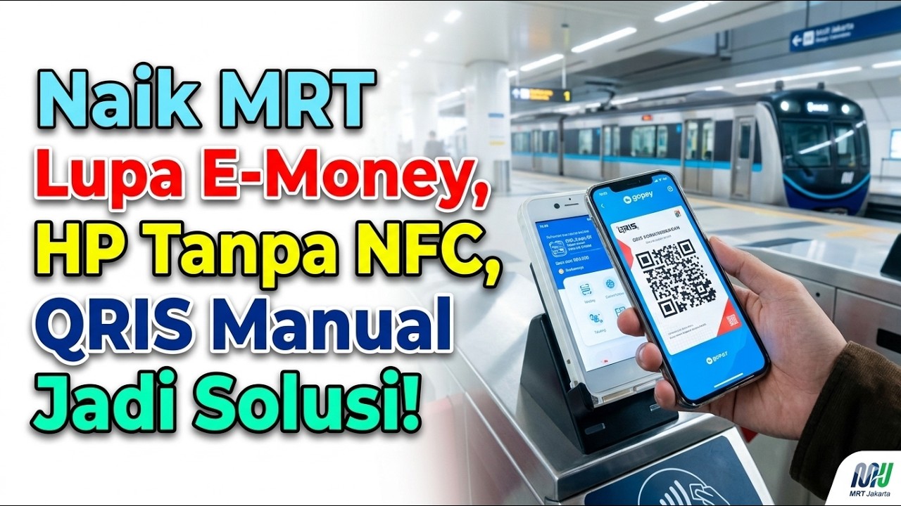 Naik MRT Lupa E-Money & HP Tanpa NFC? QRIS Manual Jadi Solusi!