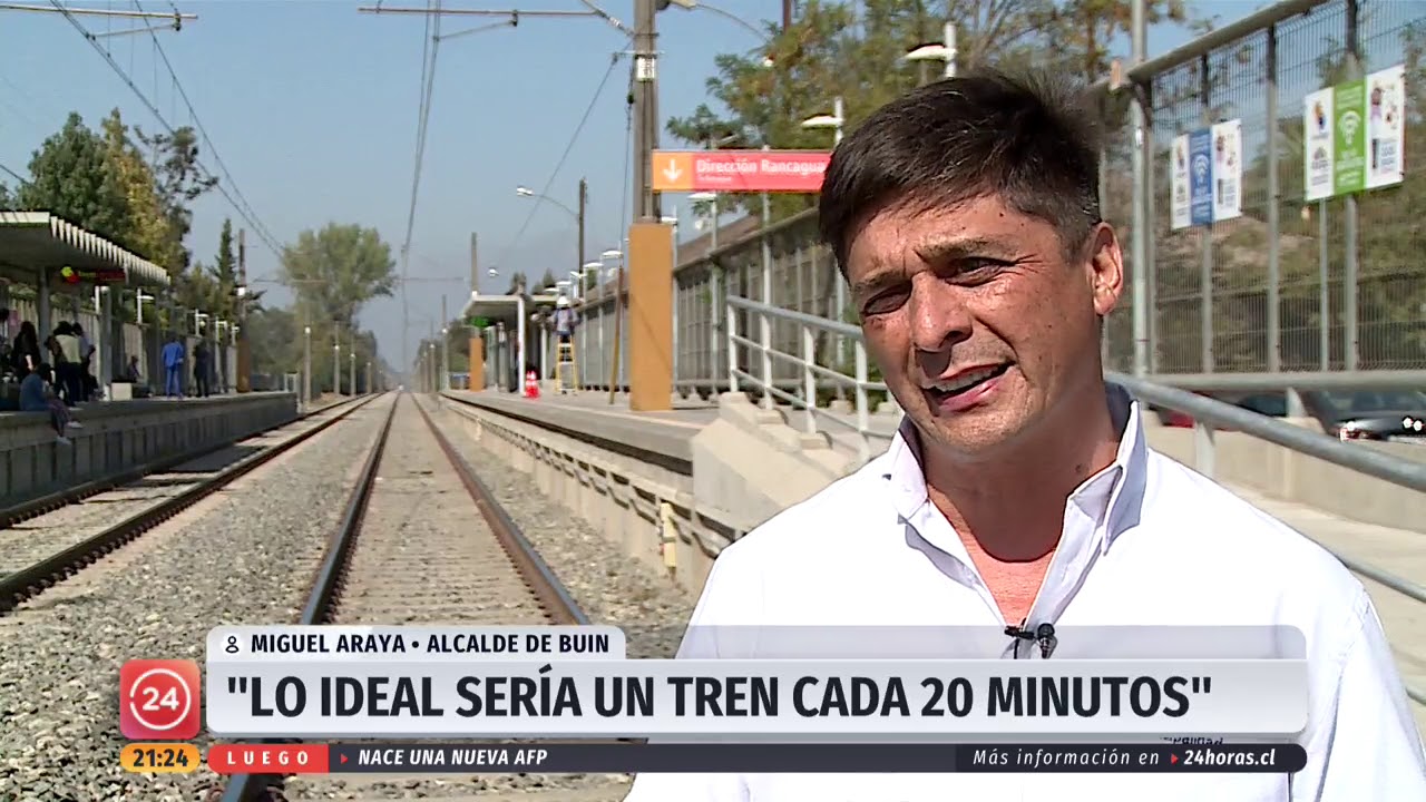 Tren Stgo. a Rancagua duplic&oacute; su frecuencia | 24 Horas TVN Chile
