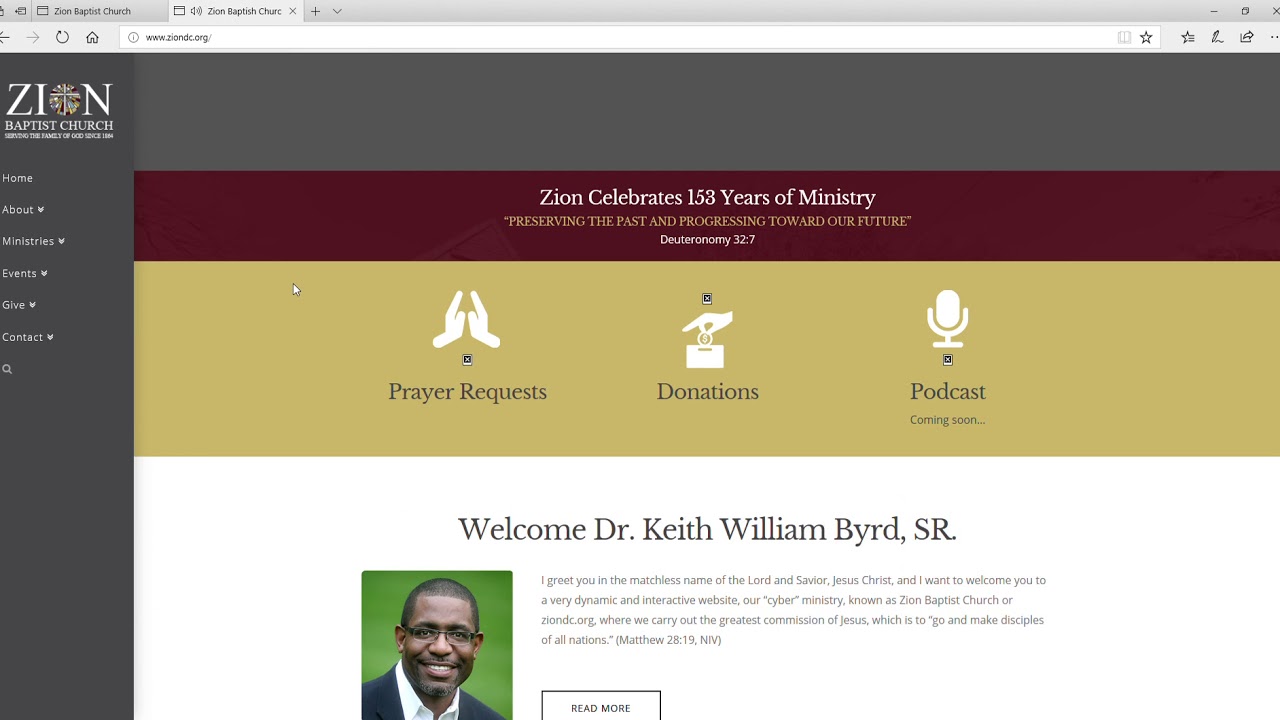 Zion Website eGiving