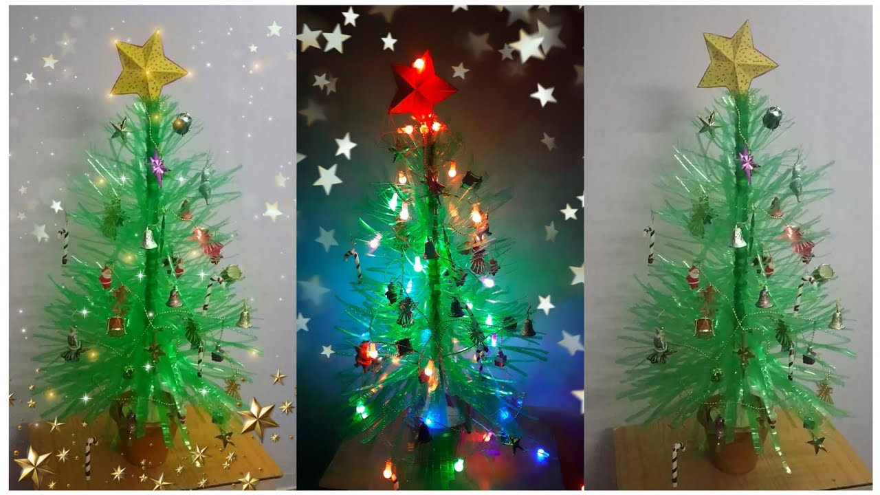 DIY Plastic Bottle Christmas Tree..🎄🎄🎄