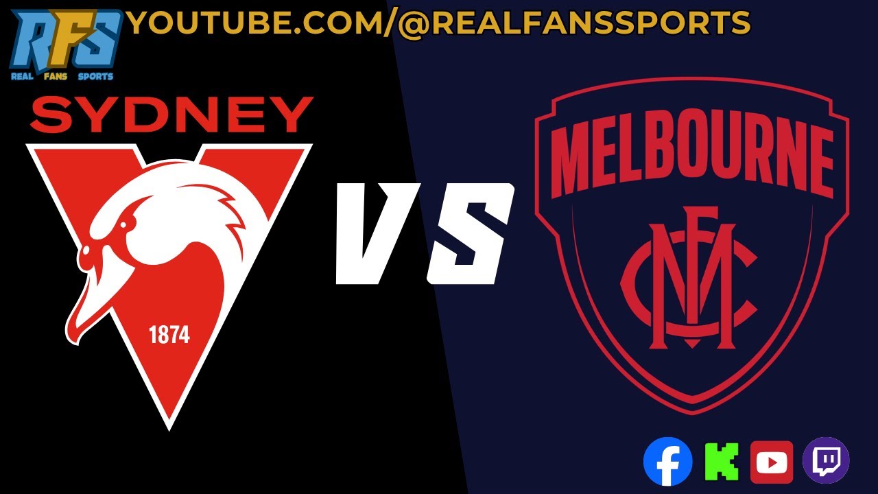 SYDNEY SWANS VS MELBOURNE DEMONS | AFL LIVE  WATCH-A-LONG || RFS 📱