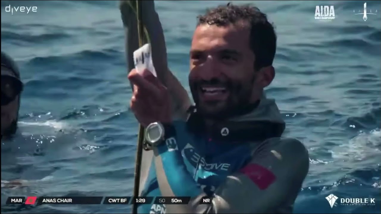Anas Chair - CWTB 50m - National Record - Morocco // 27th AIDA Freediving World Championship