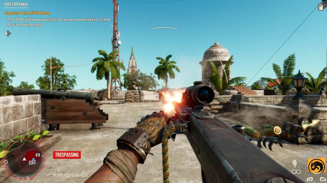 Far Cry® 6 - FND Base Captures with MG42 (The Best Defense)