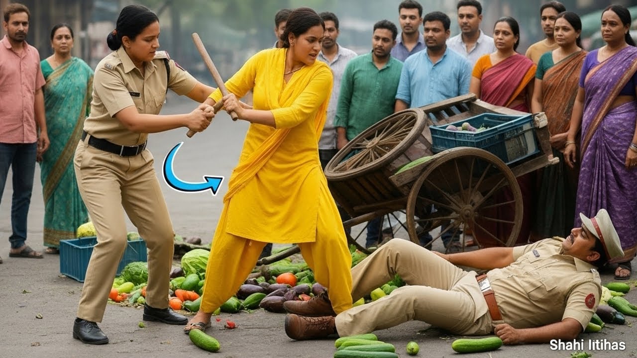 Jab ek Inspector ne ek ghareeb sabzi bechne wali par haath uthaya, to phir kya hua? 🤔⚡