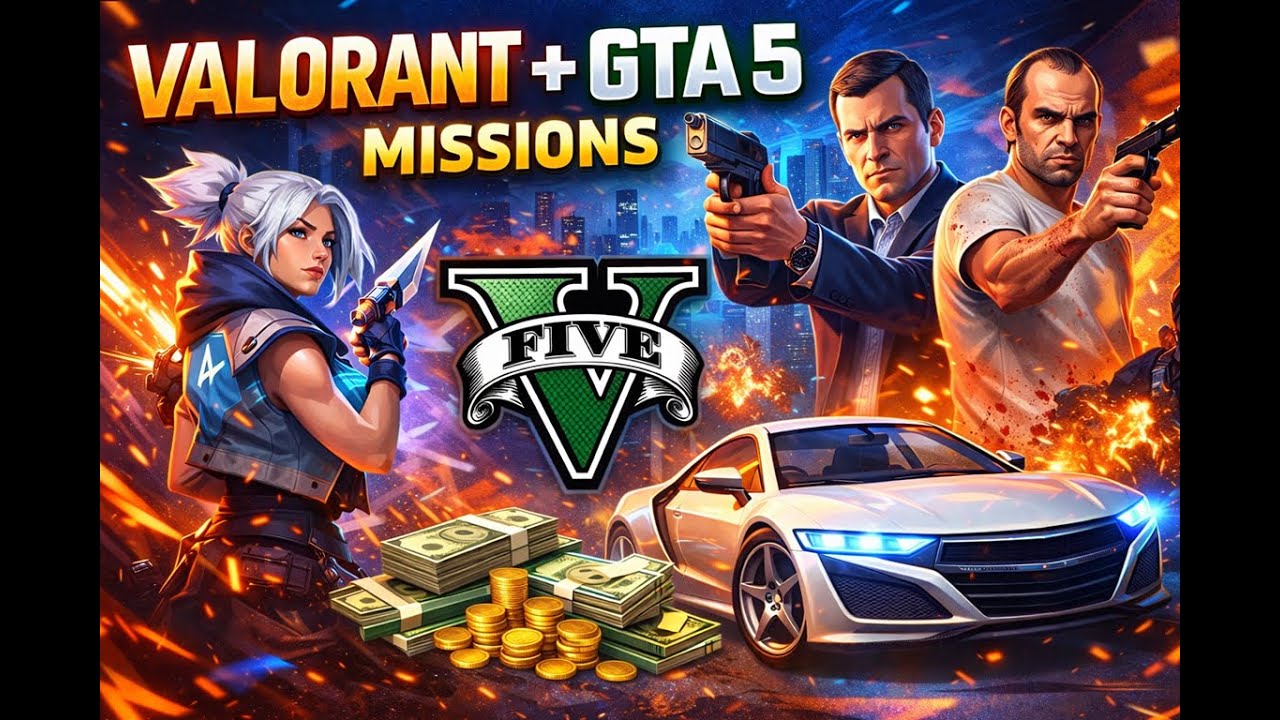 VALORANT 1VS4 & GTA V MISSIONS & HEISTS 
