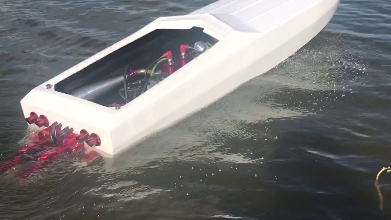 Bonzi Sports 60” epic and arrow shark sterndrives super scale RC boat