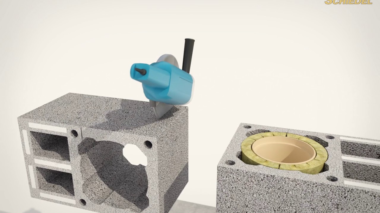 Jak postavit komín 3v1? | 3D Montážní návod Schiedel KOMBIGAS (Pevná paliva + Plyn)