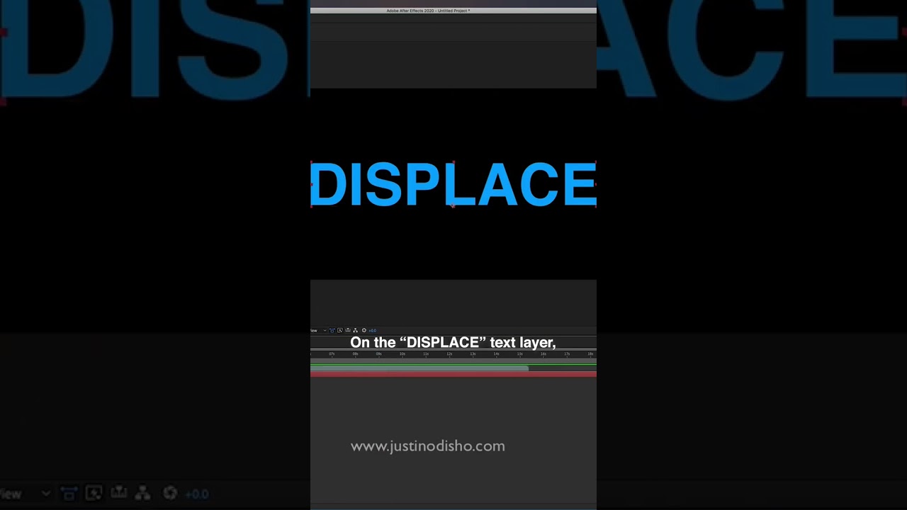 How to Create Cool Text Animations with Displacement Maps in After Effects