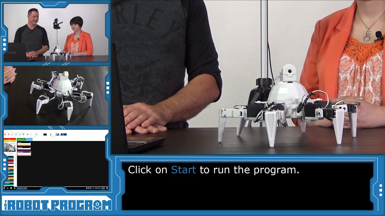 The Robot Program 009 - Getting Six Hexapod Robot to Move