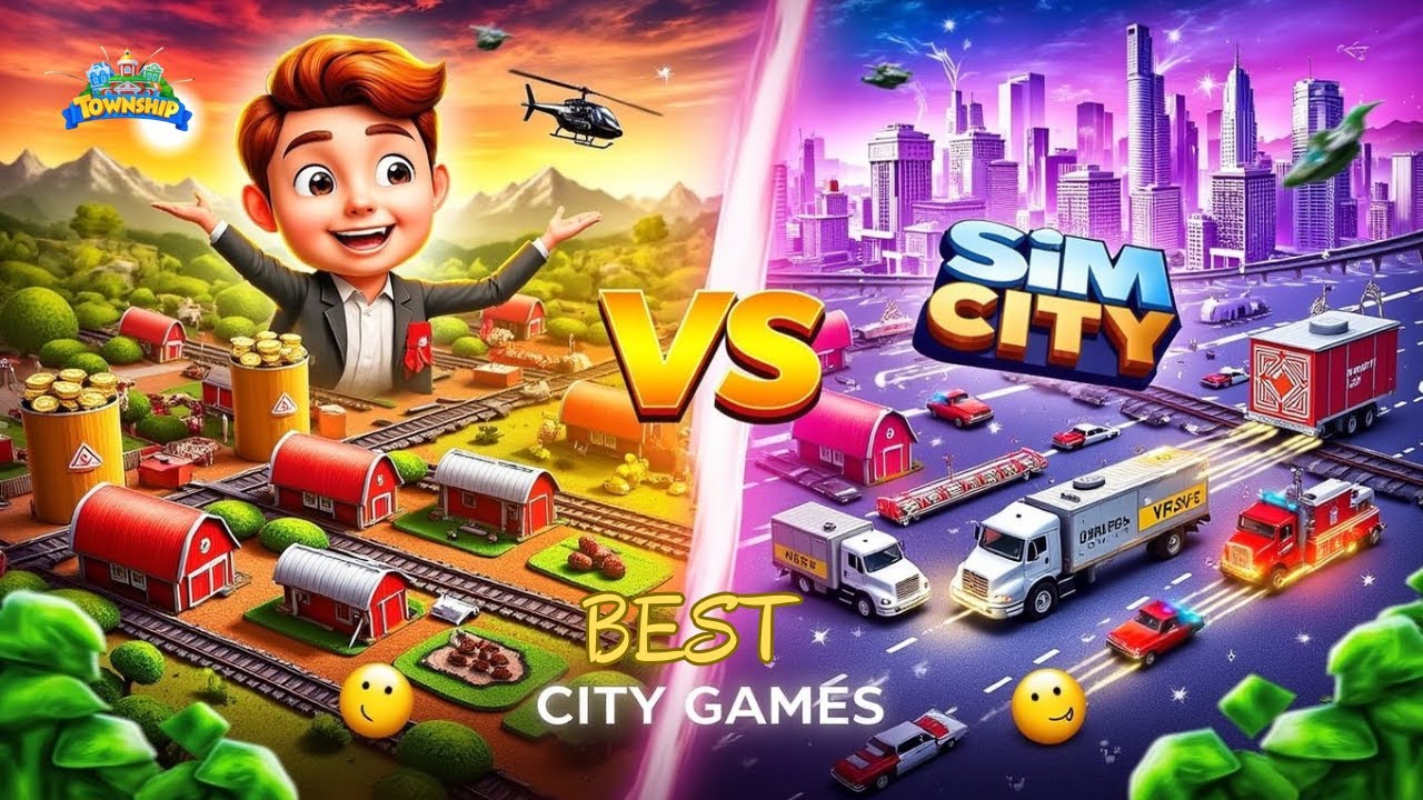 Best City Building Games 2025 🏙️ Township vs SimCity (Android, iOS & PC)