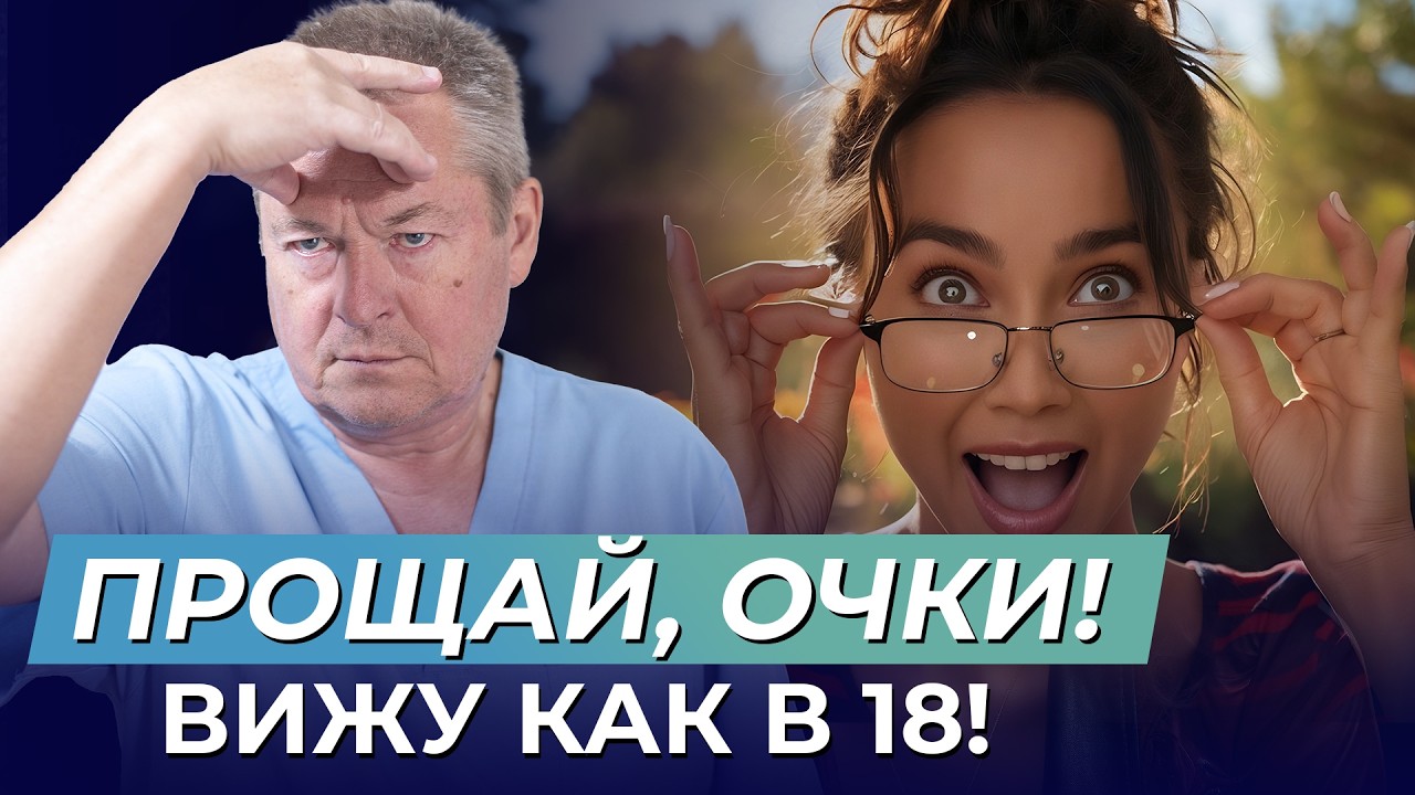 Прощайте, ОЧКИ И ЛИНЗЫ! Как восстановить зрение в домашних условиях?