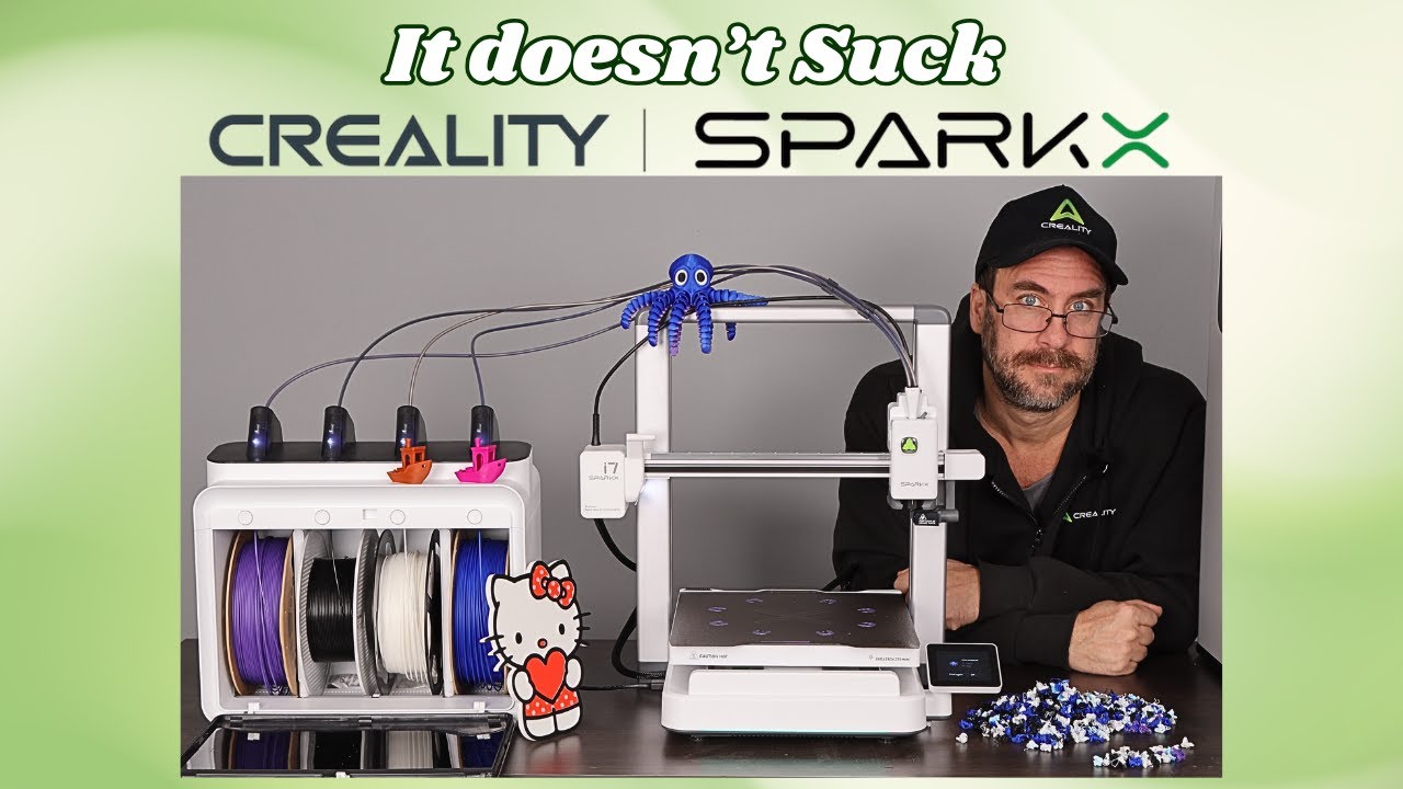 Creality SparkX i7: ТЕСТ: 13 часов, 149 смен цвета - 3D-принтер