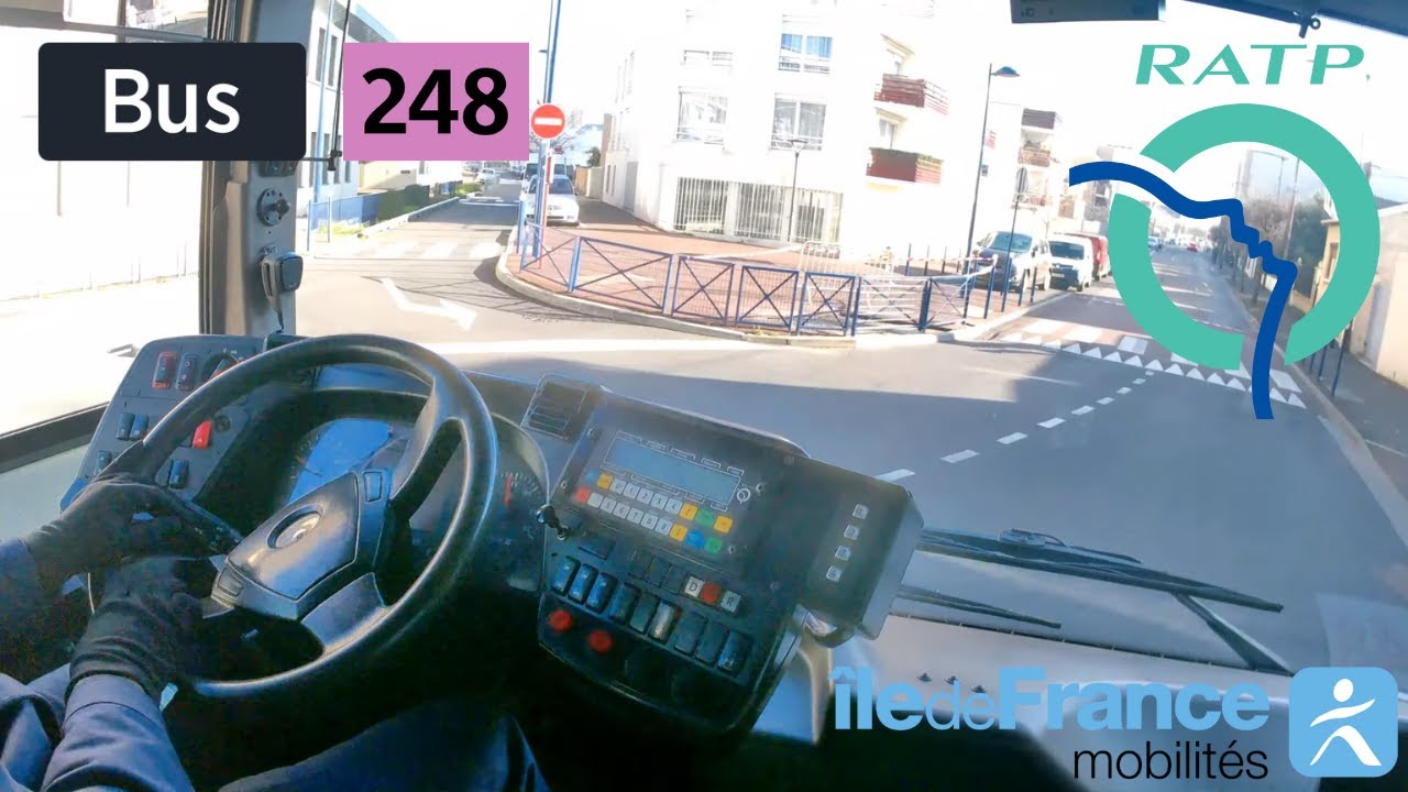 Bus 248 RATP | Fort d'Aubervilliers Métro - Drancy RER - 4K
