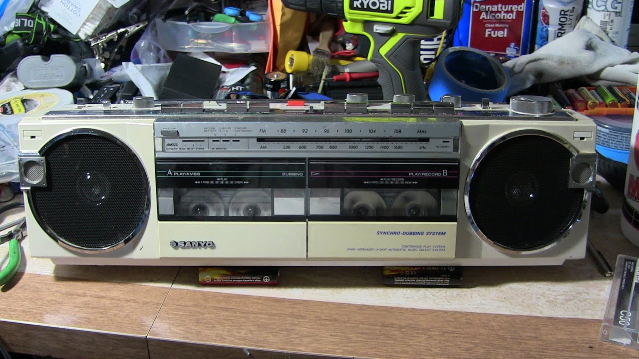 Sanyo M-W15F restored both cassettes working once again March 2024