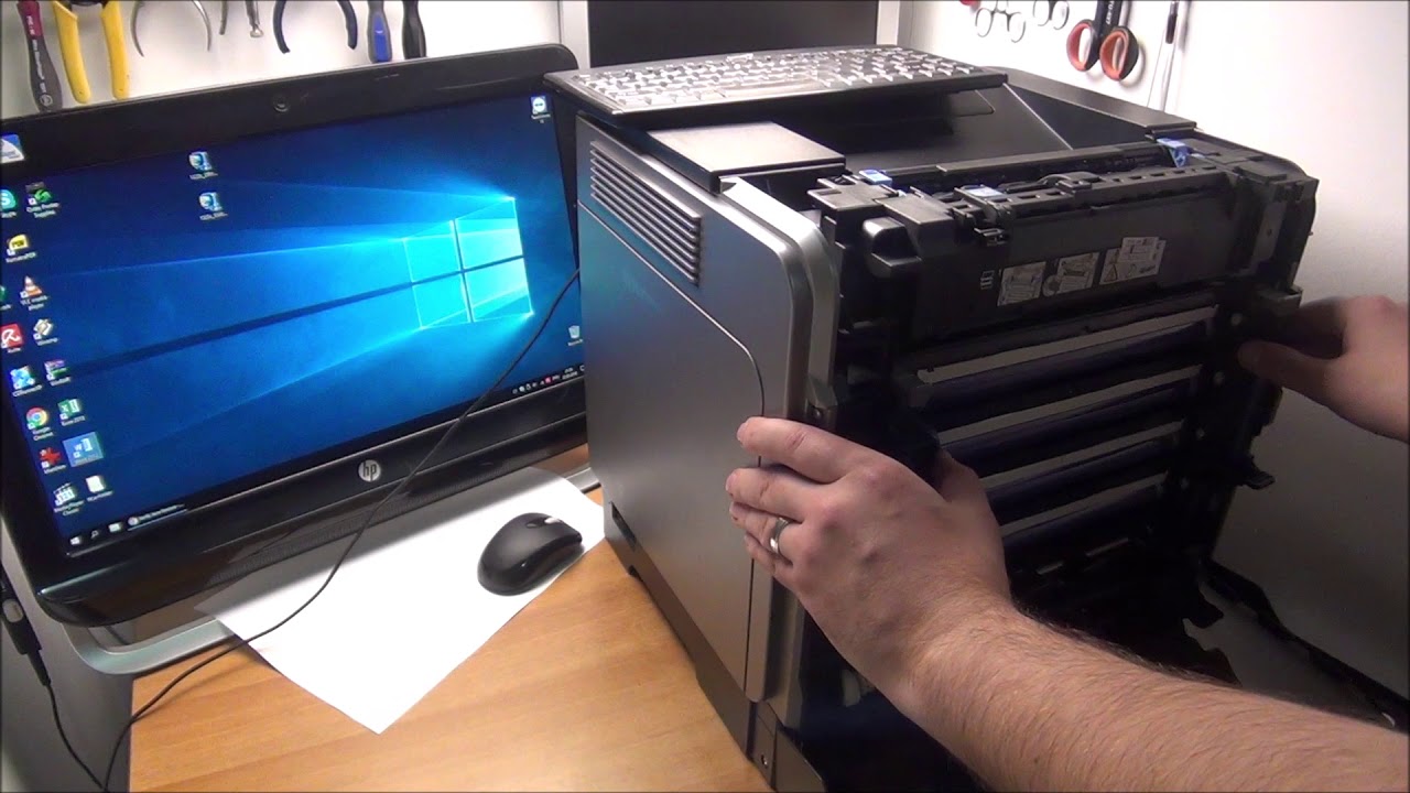 How to fix colored or black lines on laser prints
