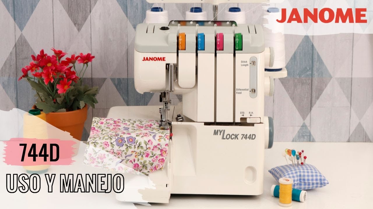 Curso Uso y Manejo Máquina Overlock Janome My Lock 744D