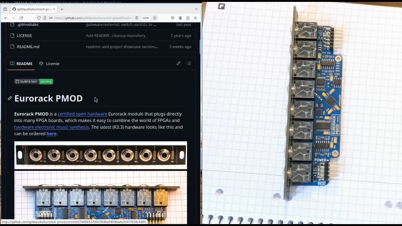 Eurorack-PMOD tutorial (FPGAs + audio development)