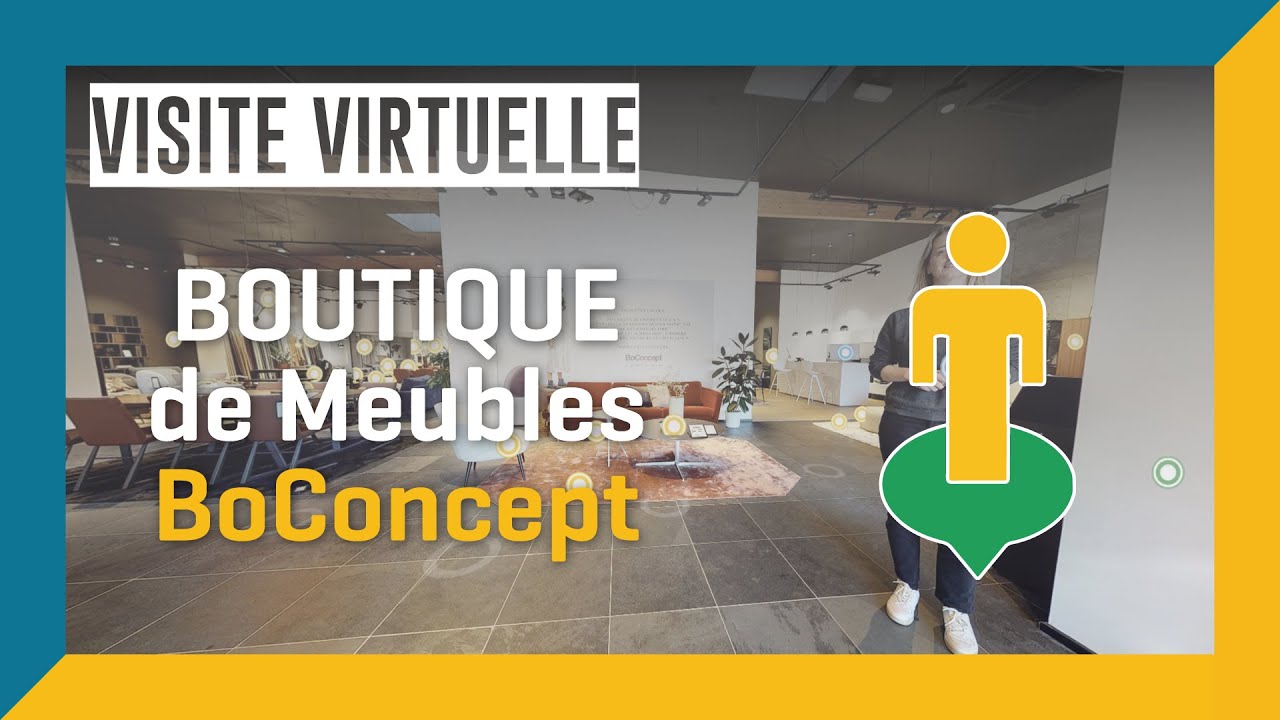 Visite virtuelle Matterport d'une boutique BoConcept par 3DCREATION