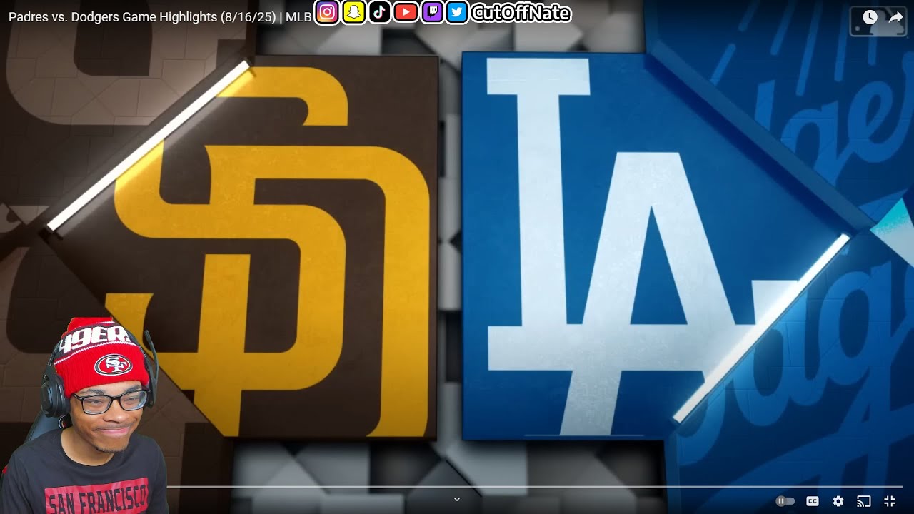 DODGERS FAV OPP REACTS TO Padres vs. Dodgers Game Highlights (8/16/25) | MLB Highlights
