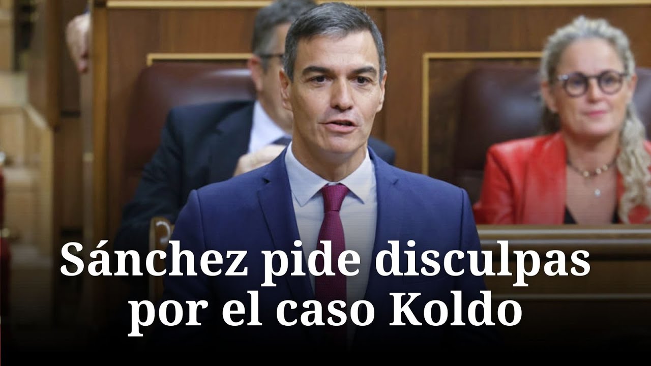 Pedro Sánchez pide disculpas por el 