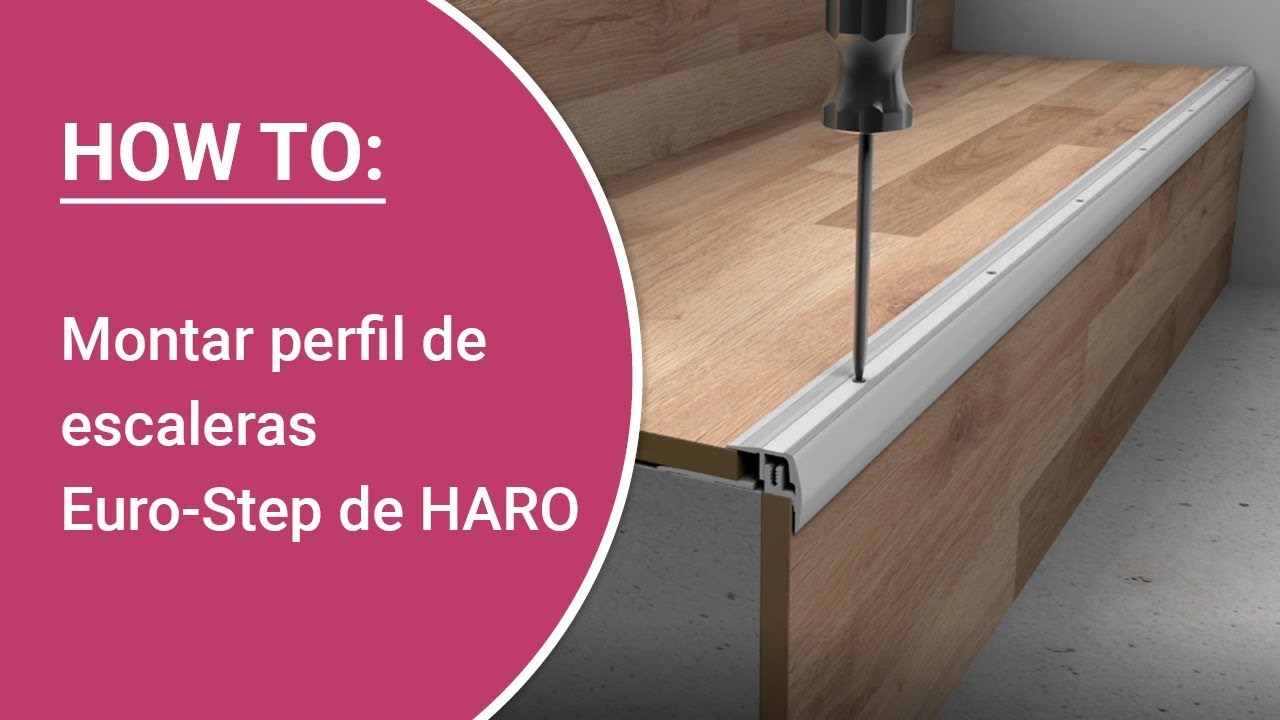 Instrucciones: montar por cuenta propia el perfil de escaleras Euro-Step modelo 320 de HARO