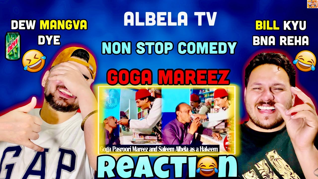 Reaction on Albela Tv Saleem albela Goga pasroori | Non Stop Comedy | Goga Mareez | ReactHub