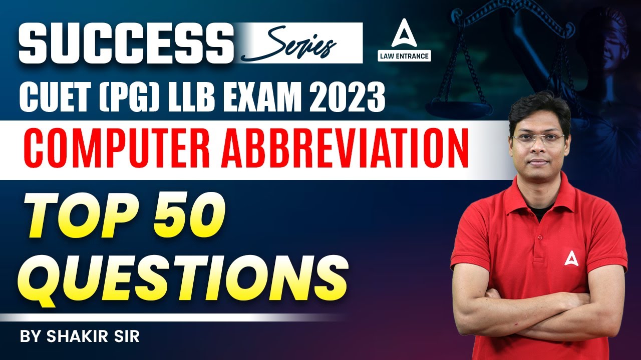 Computer Abbreviations Questions For CUET PG 2023 LLB