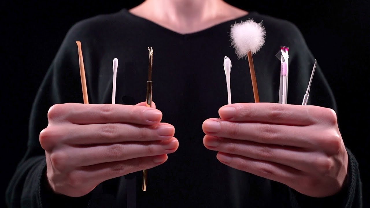 [ASMR]8種類の耳かきで鼓膜を深く刺激する１時間半 - 1.5 hours Ear cleaning 8 different ear picks(No talking)