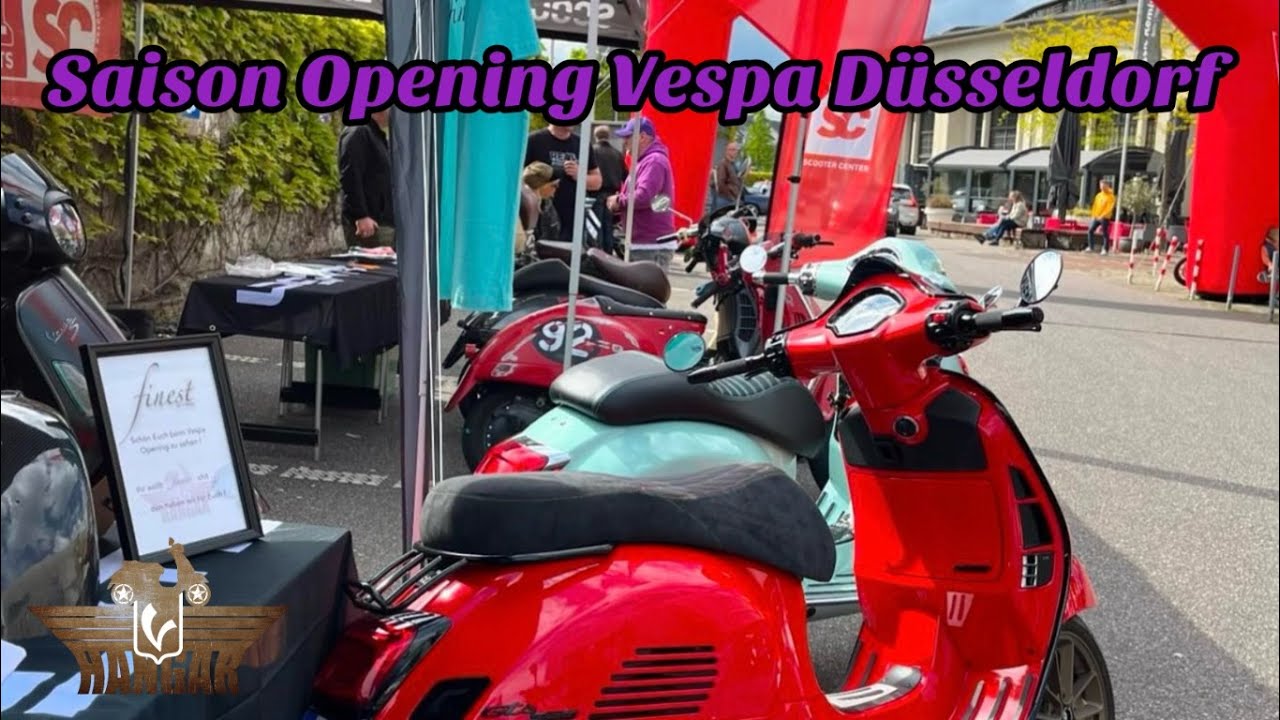 Vespa Düsseldorf feiert ein kleines Saison Opening mit Ducati Düsseldorf, SC, Mr.Carbon und uns.