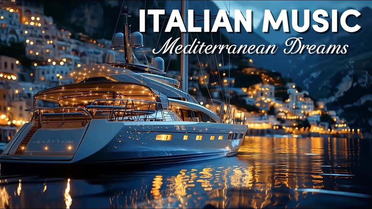 ✨ Mediterranean Nights | Relaxing Music & Luxury Yacht Cruise On the Italian coast ⛵️