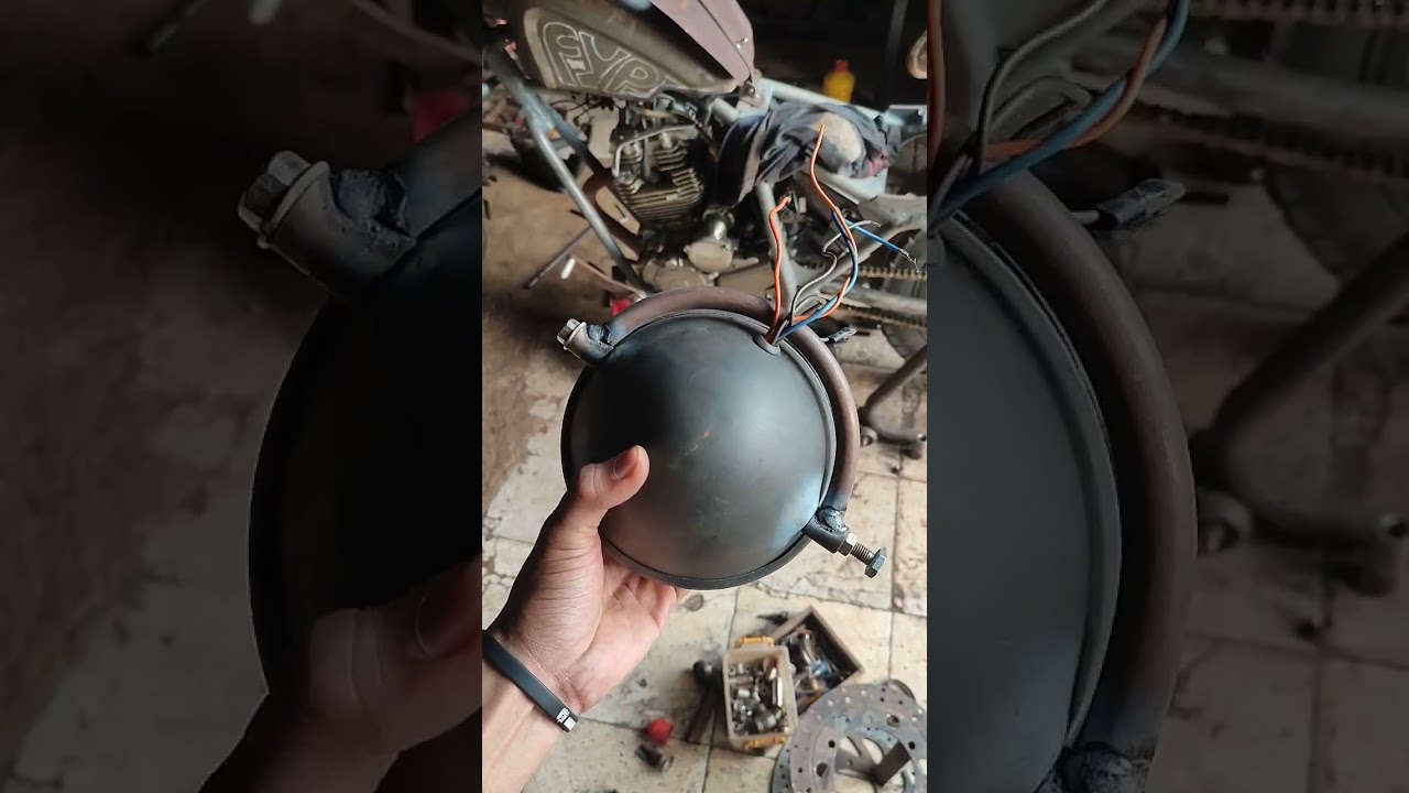 Breket handlamp custom bobber #custommotorcycle #motorcustom #bobber