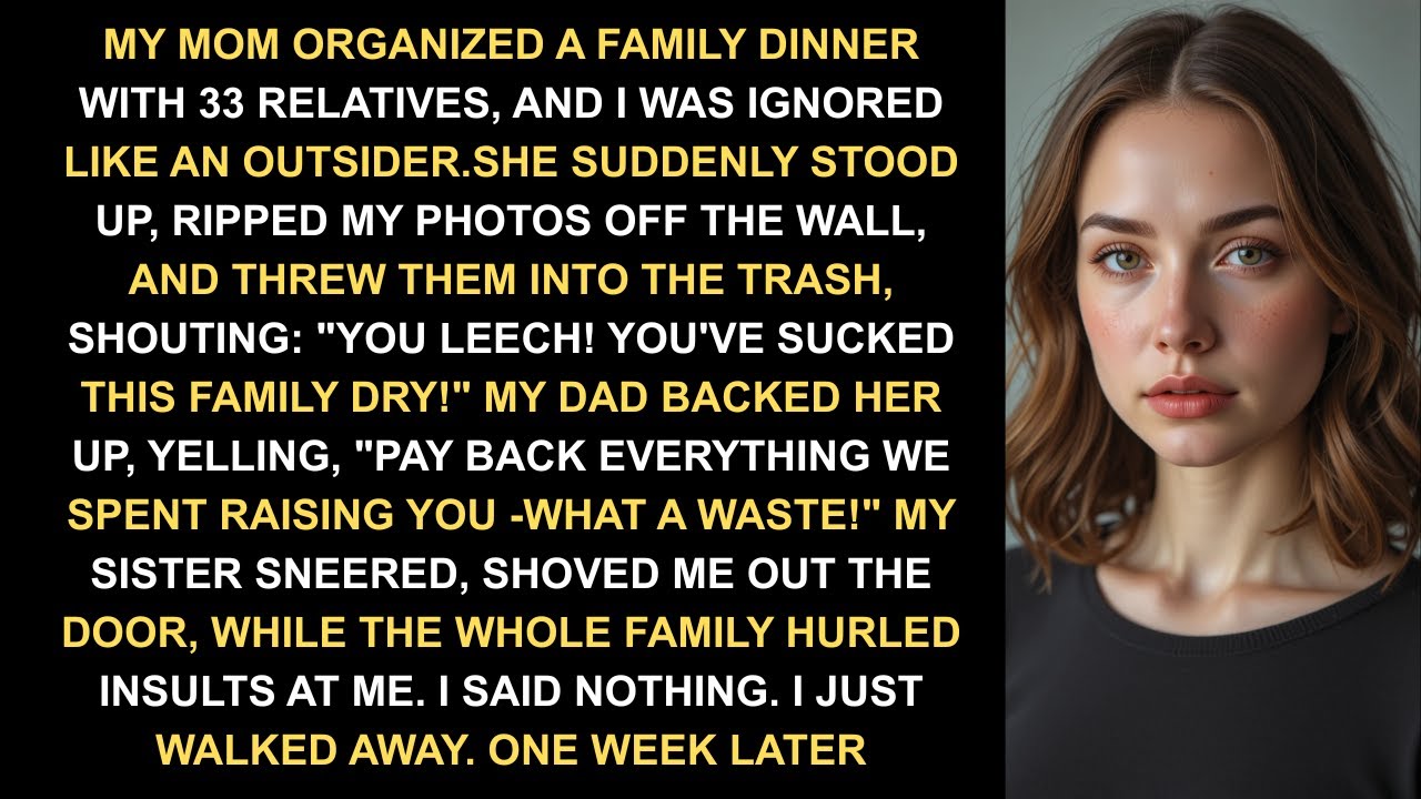 At Annual Family Dinner, My Mom Sneered 