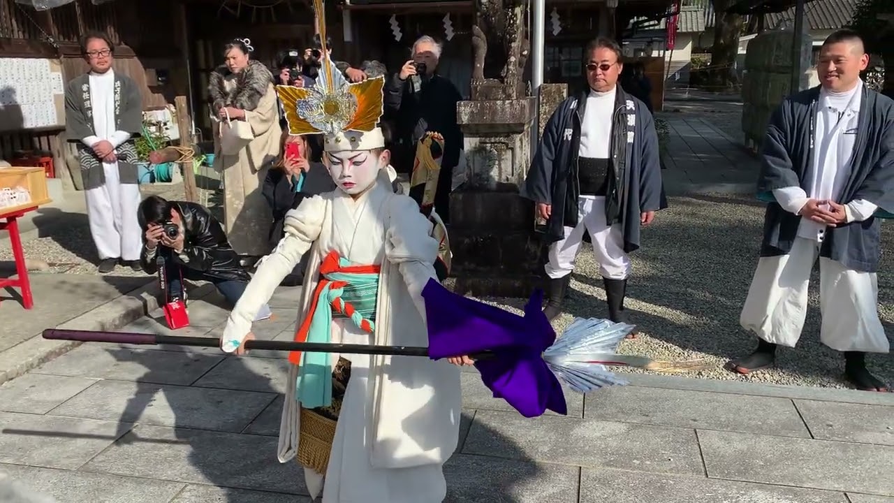 尾鷲神社例大祭一番祷 天満町 長刀振り 2026.2.5 ＃ヤーヤ祭り
