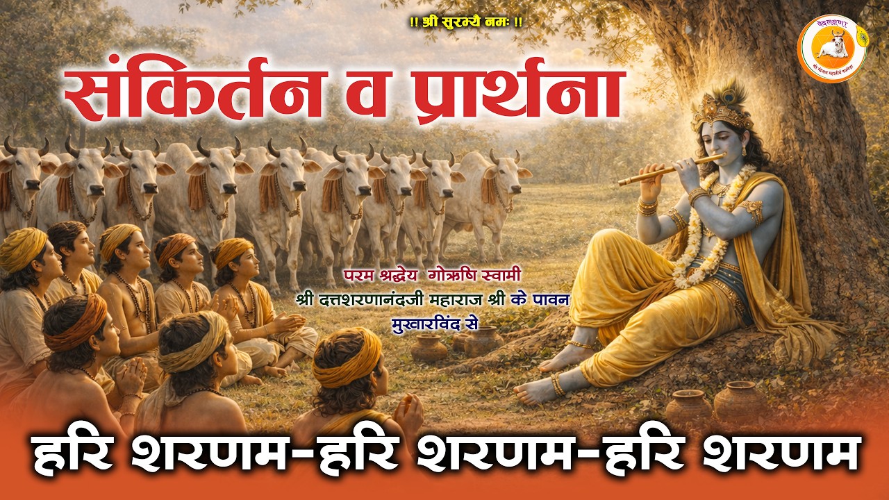 संकीर्तन व प्रार्थना हरि शरणम-हरि शरणम | पथमेड़ा महाराजश्री 🔥 Shree Godham Pathmeda #godhampathmeda
